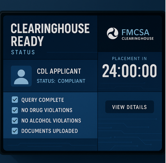 Clearinghouse‑Ready in 24 Hrs: Fast‑Track CDL Placements
